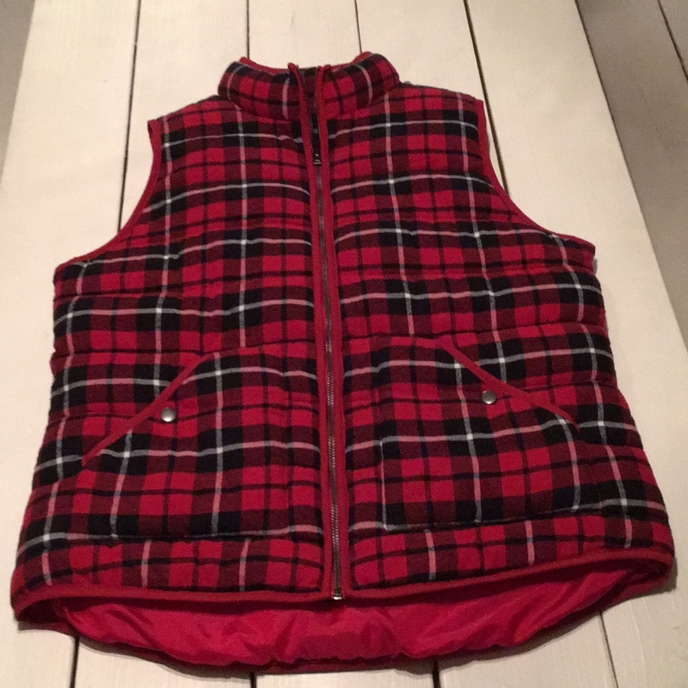Women’s Plaid Vest size XL